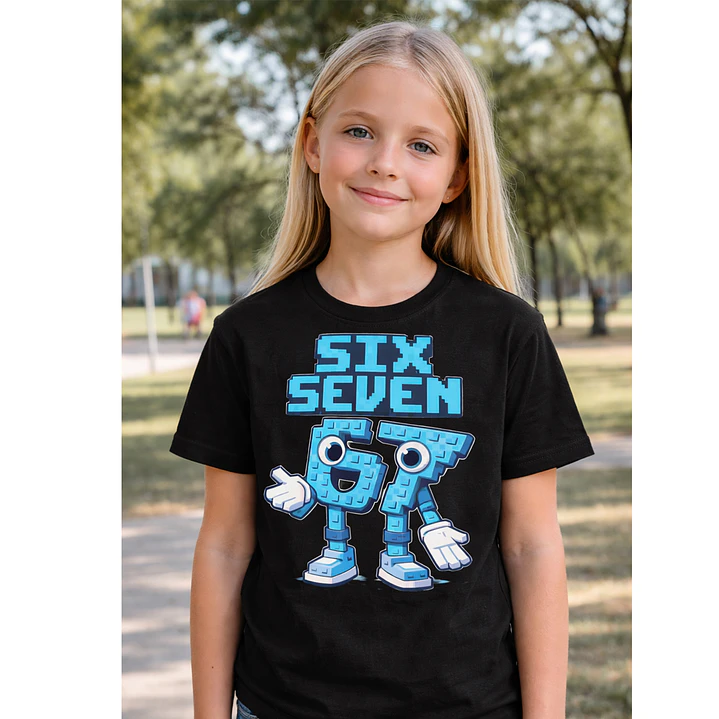 Polera Niña Six Seven 67 Meme Divertidas Niñas Grafimax 1