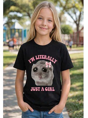 Polera Niña Literally Just A Girl Niñas Algodón Grafimax