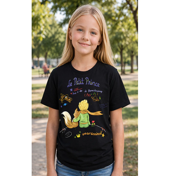 Polera Niña El Principito Niñas Algodón Grafimax 1