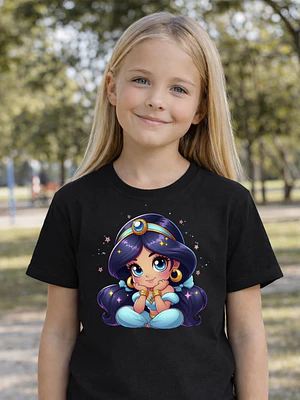 Polera Niña Princesa Jazmin Chibi Niñas Algodón Grafimax