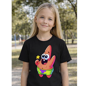 Polera Niña Patricio Estrella Niñas Algodón Grafimax