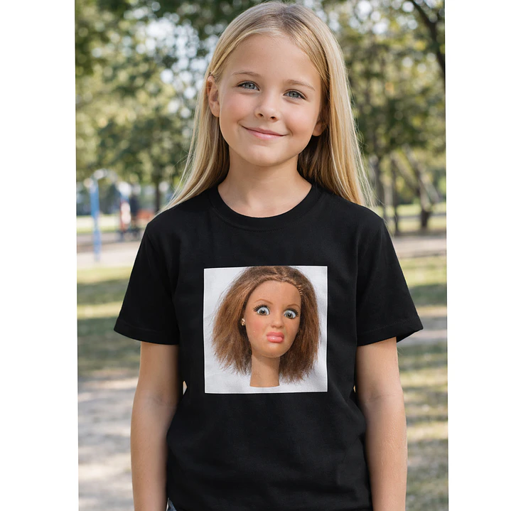 Polera Niña Meme Muñeca Cara De Asco Niñas Algodón Grafimax 1