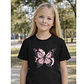 Polera Niña Mariposa Rosa Diseños Niñas Algodón Grafimax - Miniatura 1