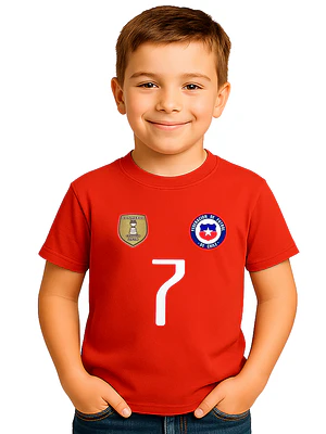 Polera Selección Chile 2016 Futbol Personalizada Grafimax-