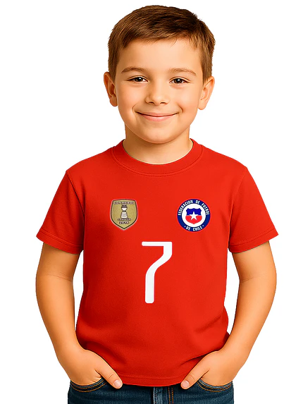 Polera Selección Chile 2016 Futbol Personalizada Grafimax- 1