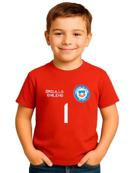 Polera Selección Chile 2016 Futbol Personalizada Grafimax- 2