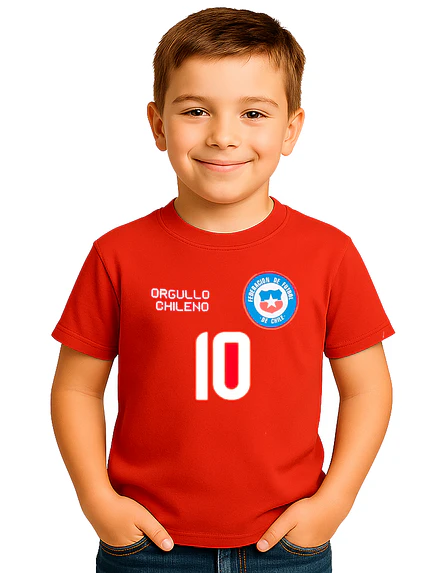 Polera Selección Chile 2016 Futbol Personalizada Grafimax- 3