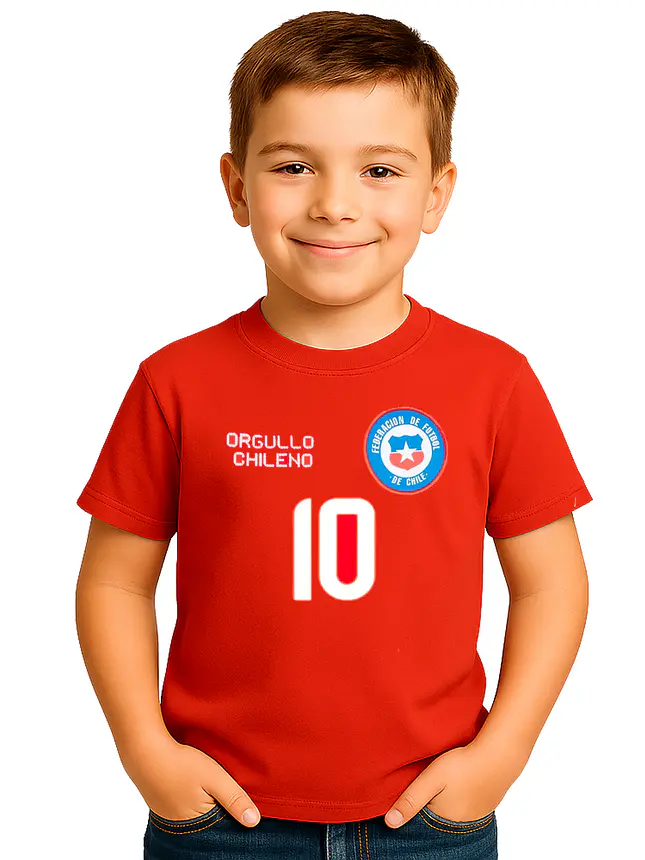 Polera Selección Chile 2016 Futbol Personalizada Grafimax- 3