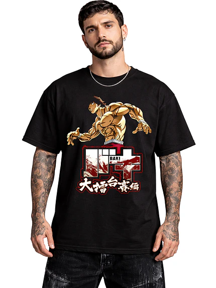 Polera Baki Anime Baki Hanma Dtf Grafimax 1