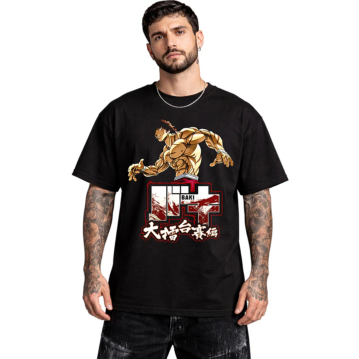 Polera Baki Anime Baki Hanma Dtf Grafimax 1