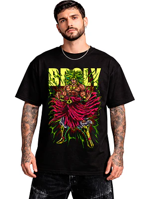 Polera Broly DBZ Super Saiyan Legendario Anime DTF Grafimax