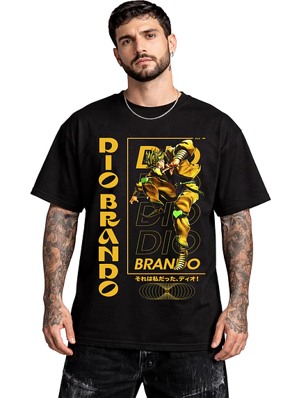 Polera Dio Brando Jojos Diseños Anime Dtf Grafimax 2