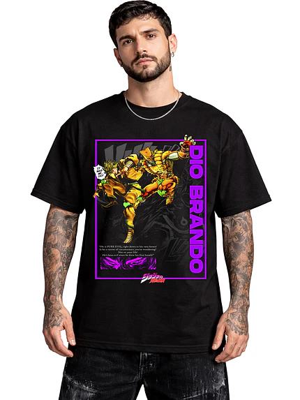 Polera Dio Brando Jojos Diseños Anime Dtf Grafimax 1