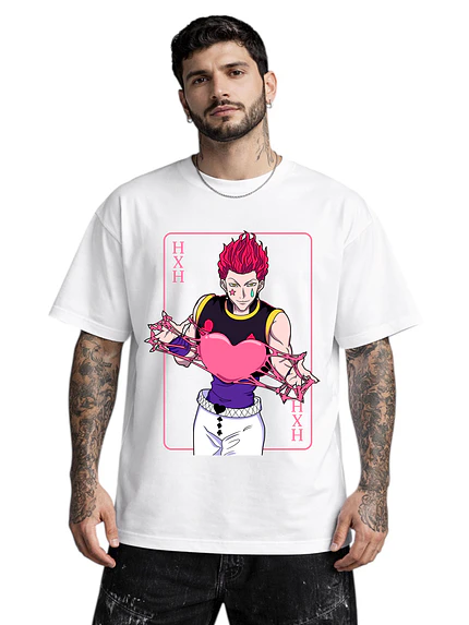 Polera Hisoka Hunter x Hunter Corazón Anime Dtf Grafimax 3