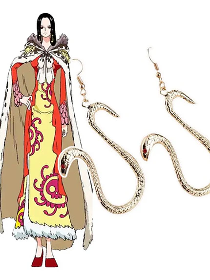 Aros Pendientes Anime Boa Hancock One Piece Grafimax 1