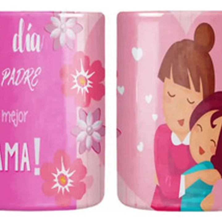 Tazón Día Del Padre A La Mejor Mamá Grafimax 1