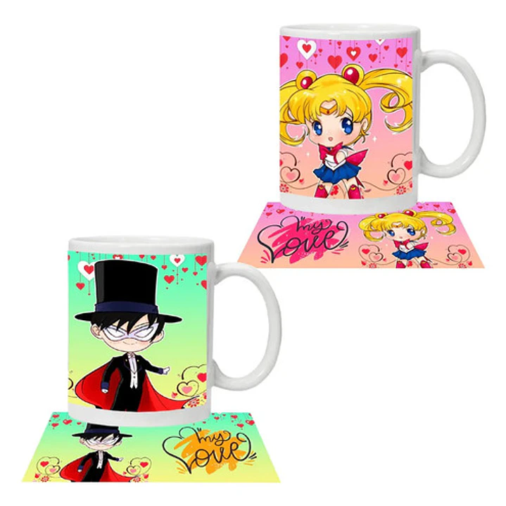 Pack Tazones Amor Sailor Moon My Love Grafimax 1