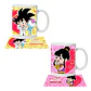 Pack Tazones Amor Dbz Anime Goku Y Milk Grafimax - Miniatura 1