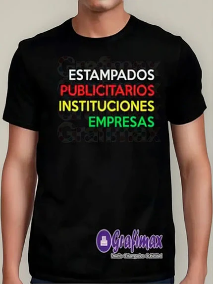 Polera Estampada Personalizada Calidad Garantizada Grafimax 1
