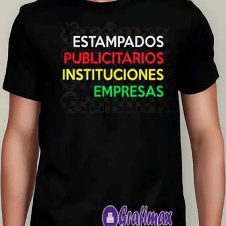 Polera Estampada Personalizada Calidad Garantizada Grafimax 1