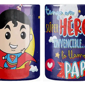 Tazón Día Del Padre Superhéroe Invencible Grafimax