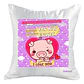 Cojín Blanco Felpa Cerdito Te Amo 40x40 Grafimax - Miniatura 1