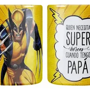 Tazón Día Del Padre Quién Necesita Super Heroes Grafimax