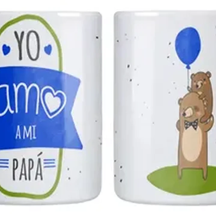 Tazón Día Del Padre Yo Amo A Mi Papá Osos Grafimax 1