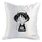 Cojín Blanco Felpa One Piece Luffy Moco 40x40 Grafimax - Miniatura 1