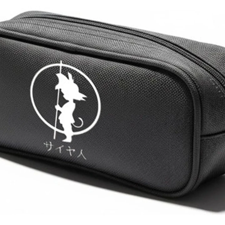 Estuche Cierre Dbz  Goku Silueta Anime Negro Grafimax 1