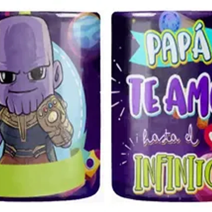 Tazón Día Del Padre Thanos Te Amo Hasta El Infinito Grafimax 1