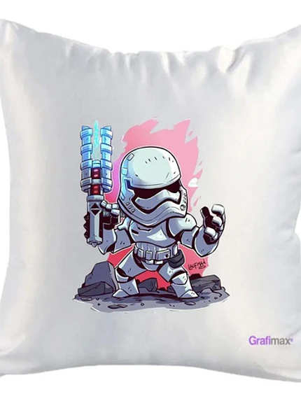 Cojín Felpa Star Wars Stromtrooper Chibi 40x40 Grafimax 1