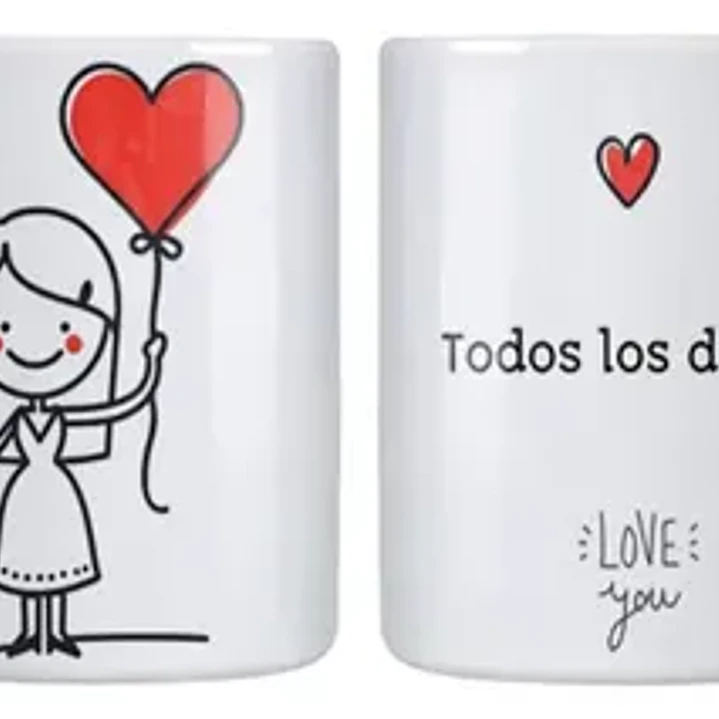 Pack Tazones Amor Frases Todavía Muero Por Ti Grafimax 2