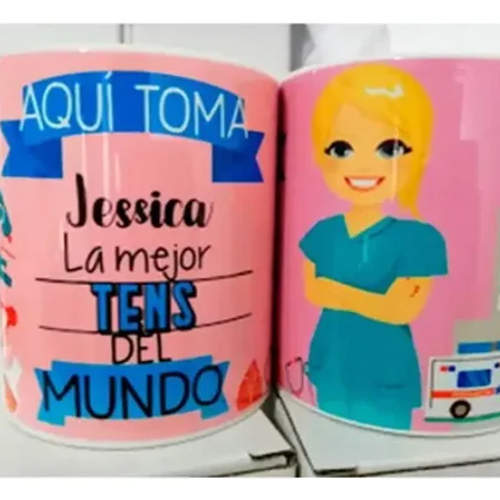 Tazón Tens Enfermera Medico Paramédico Hospital  Grafimax 5