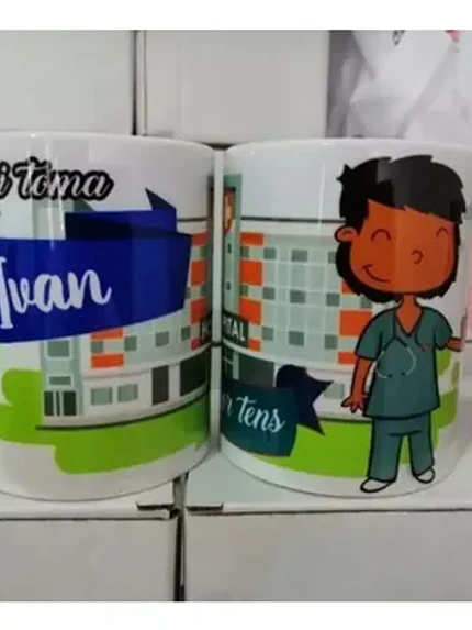 Tazón Tens Enfermera Medico Paramédico Hospital  Grafimax 6
