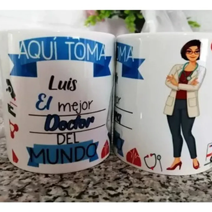Tazón Tens Enfermera Medico Paramédico Hospital  Grafimax 7