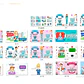 Pack 12 Tens Técnico Enfermería Enfermeras Doctor Grafimax - Miniatura 6