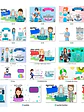 Pack 12 Tens Técnico Enfermería Enfermeras Doctor Grafimax - Miniatura 7