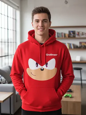 Polerón Knuckles Rojo Sonic  Capucha Grafimax