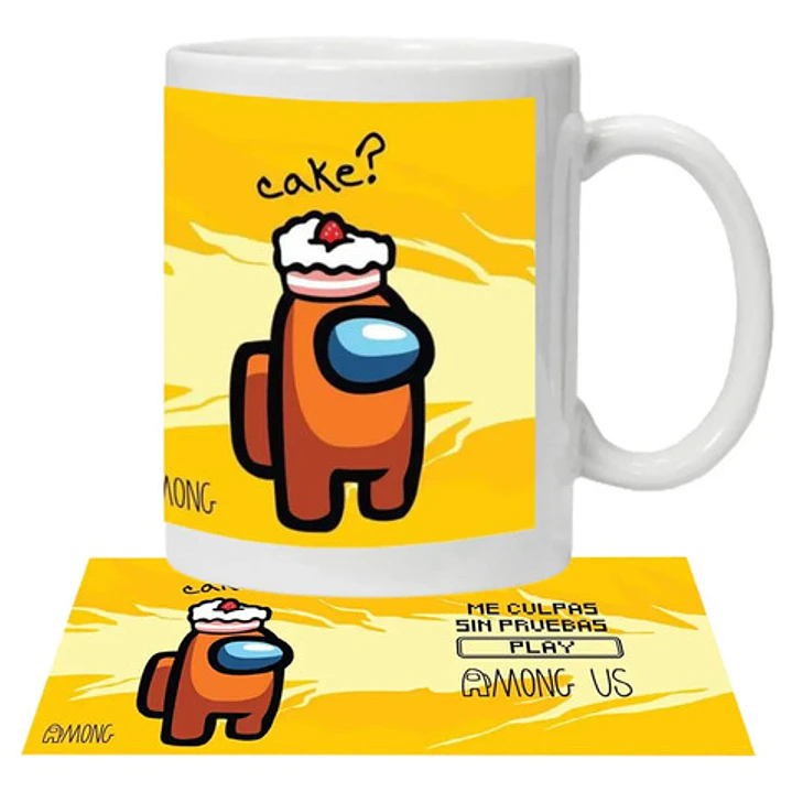 Tazón Among Us Cake Video Juegos Grafimax 1