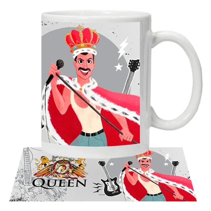Tazón Queen Freddie Mercury Animados Grafimax 1