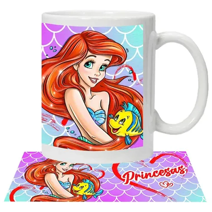 Tazón Princesa Ariel La Sirenita Grafimax 1