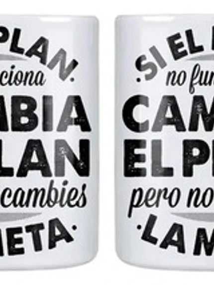 Tazón Si El Plan No Funciona Frases De Motivación Grafimax 1