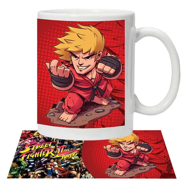 Tazón Street Fighter 2 Turbo Ken Masters Grafimax 1