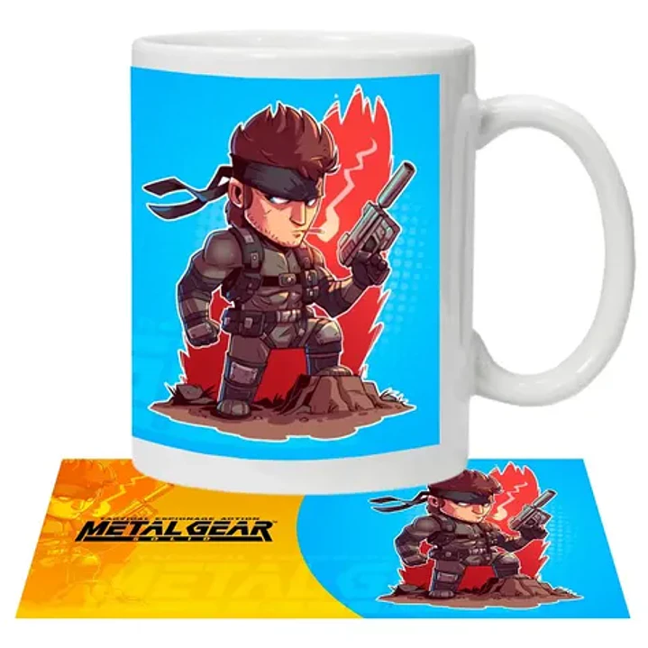 Tazón Metal Gear Solid Snake Video Juegos Grafimax 1