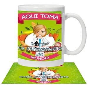 Tazón Aquí Toma La Mejor Mamá Nutricionista Grafimax