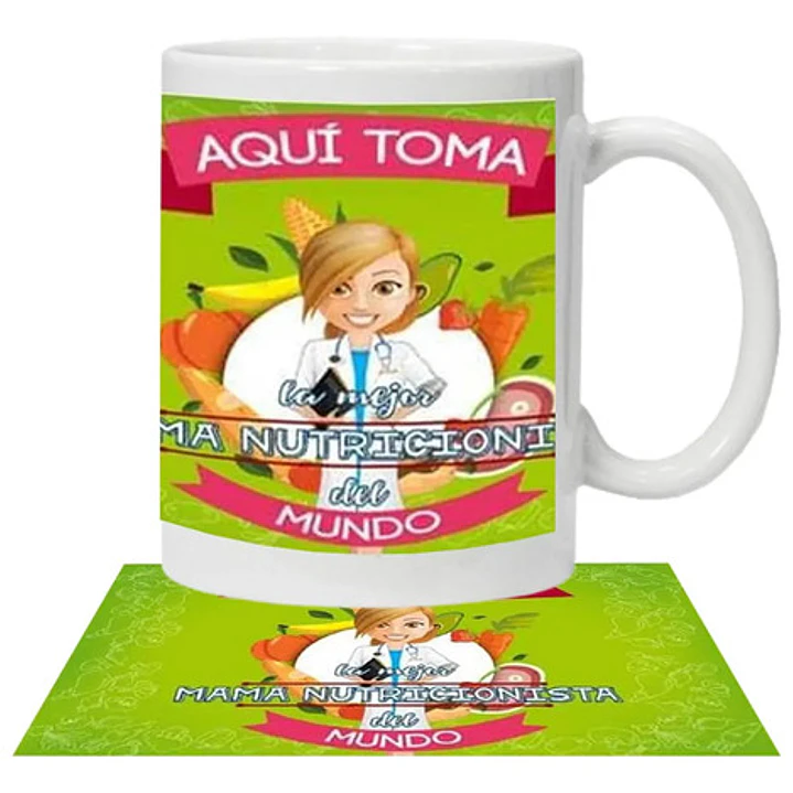 Tazón Aquí Toma La Mejor Mamá Nutricionista Grafimax 1
