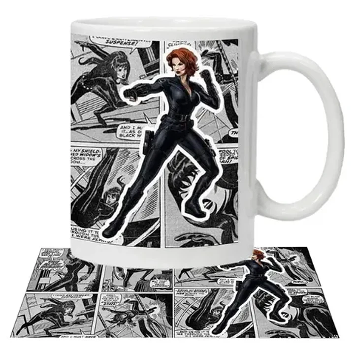 Tazón Black Widow Avengers Comics Marvel Grafimax 1