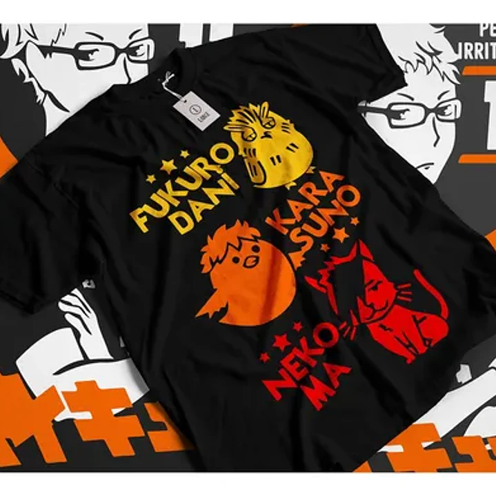 Polera Haikyuu Manga Anime Oversize Diseños Grafimax 1