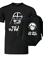 Polera Y Body Bebé Papá E Hijo Soy Tu Padre Pack Vader y Luke starwars -Grafimax - Miniatura 1